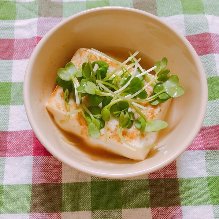 レンジで簡単 あったか豆腐